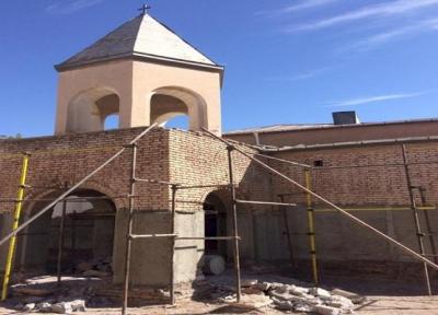 اتمام فاز دوم عملیات حفاظت و بازسازی کلیسای تاریخی هوانس مراغه