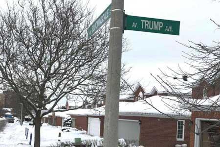 کانادایی ها نام ترامپ را از خیابانی در اوتاوا حذف کردند