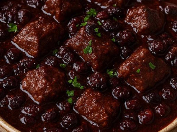 طرز تهیه خورش زغال اخته با 14 نکته طلایی برای جا افتادن و لذیذ شدن